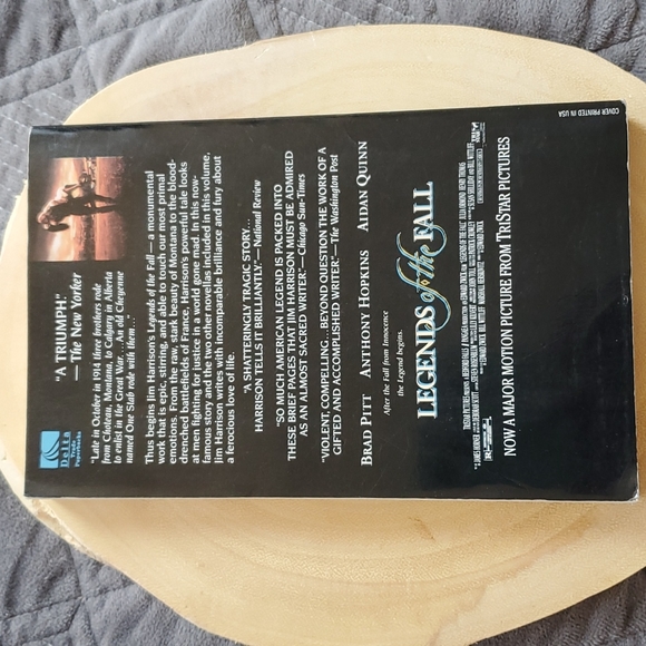 Legends of the fall book - Picture 2 of 5